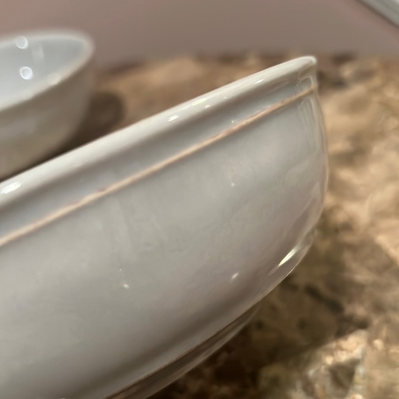 Pottery Barn Handcrafted Portugal Set/2 Ceramic Bowls - Picture 3 of 8